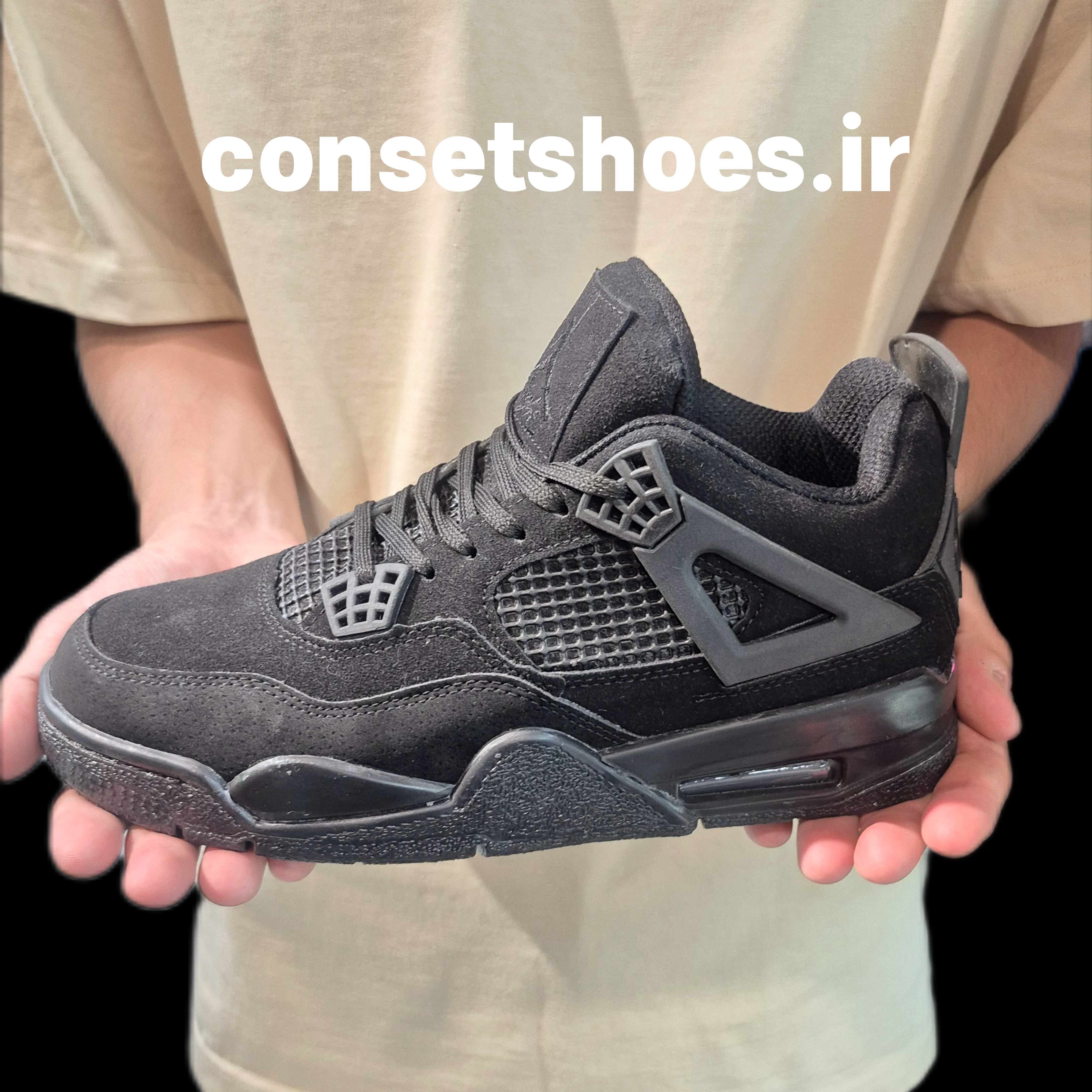 جردن ۴ بلک کت ( AJ4 black cat)
