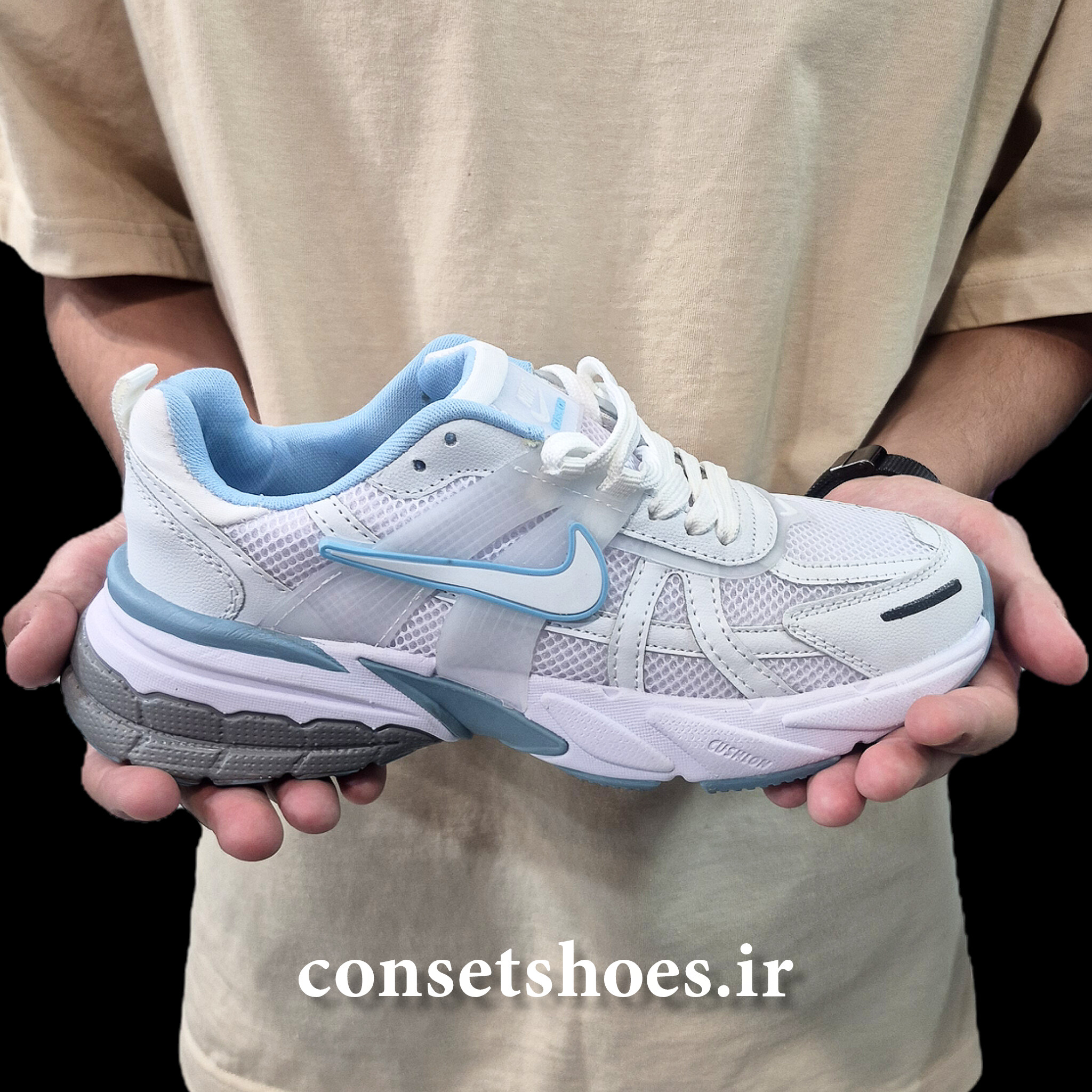 کتونی v2k آبی سفید