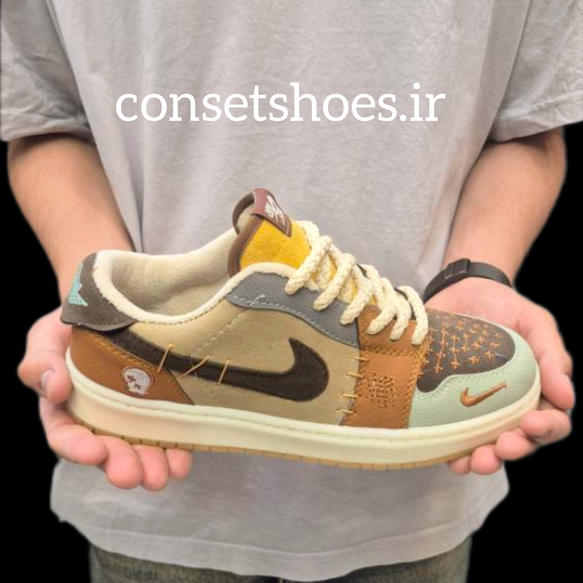جردن وان وودو قهوه ای ساق کوتاه ( AJ1 vodoo low og)