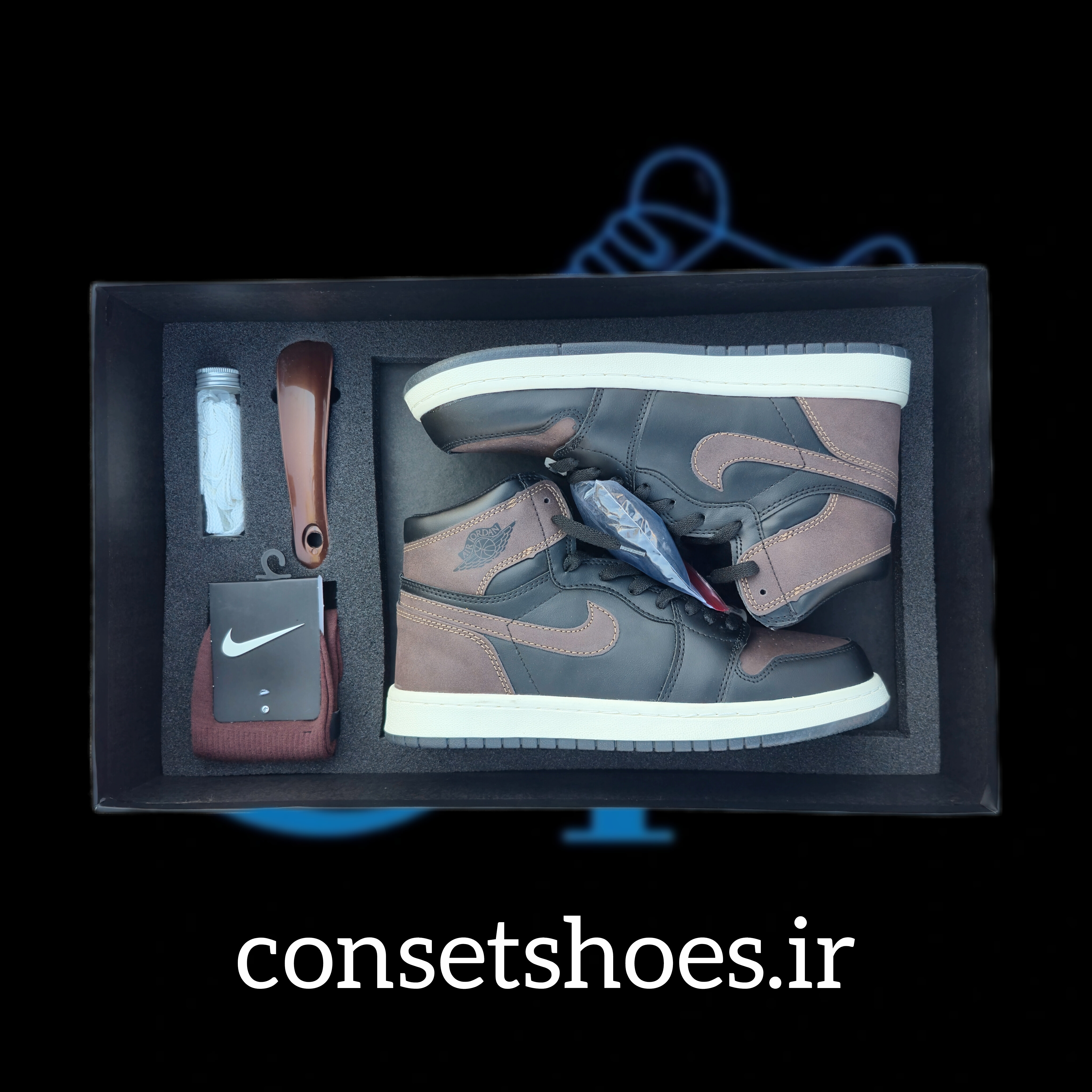 باکس اقتصادی جردن پالومینو ساق بلند( AJ1 Retro Palomino High)