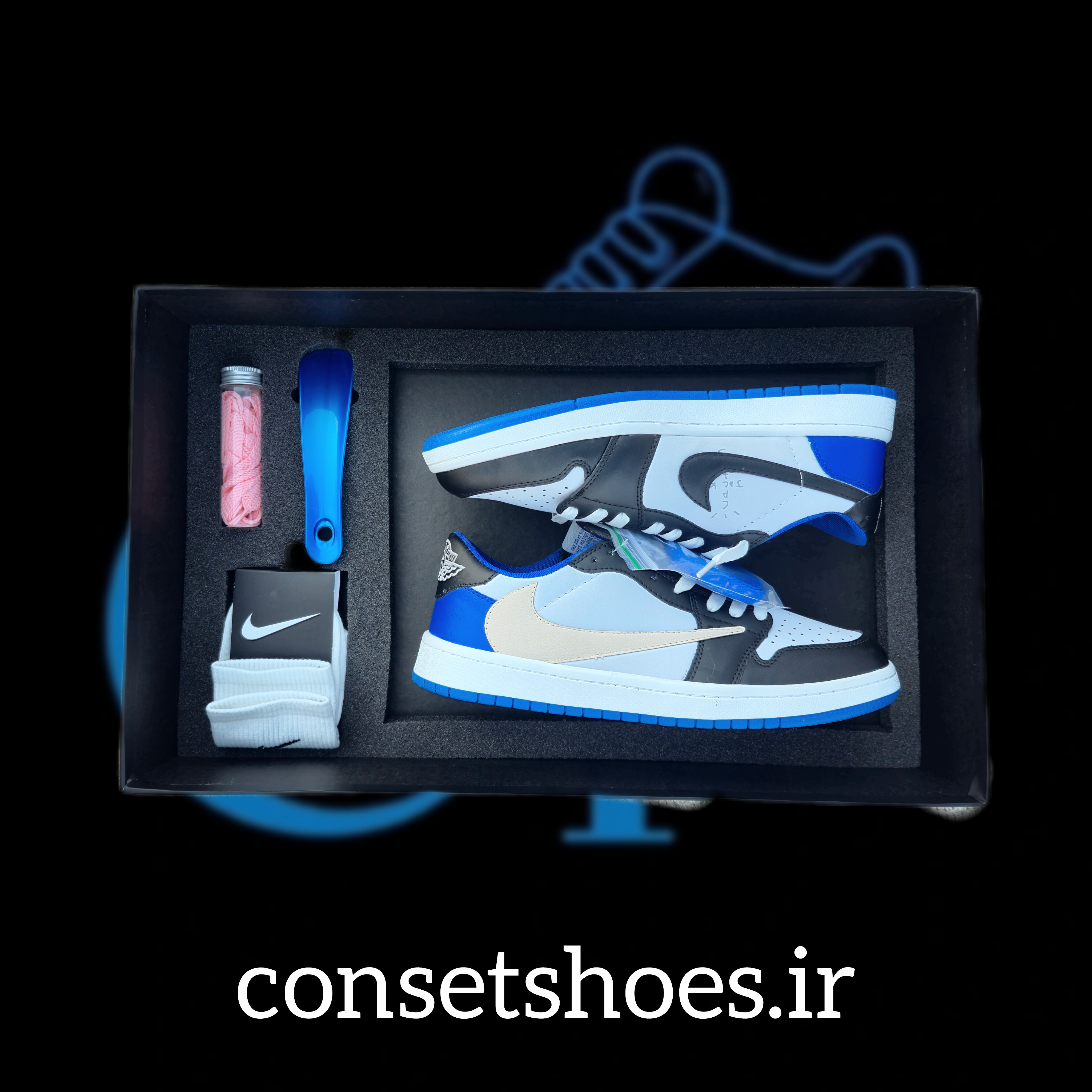 باکس اقتصادی ترویس فرگمنت ساق کوتاه(AJ1 Travis fragment low og)